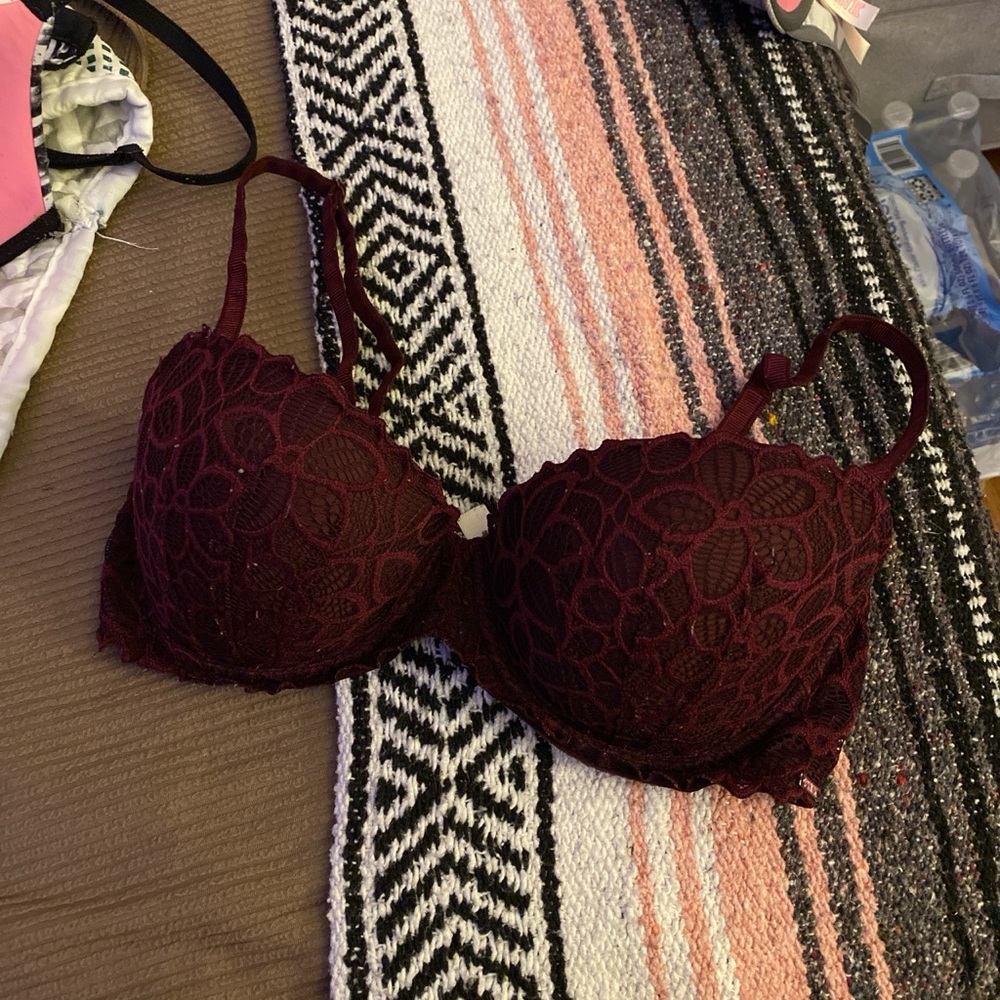 PINK Victoria's Secret Red Lace Bra Intimates